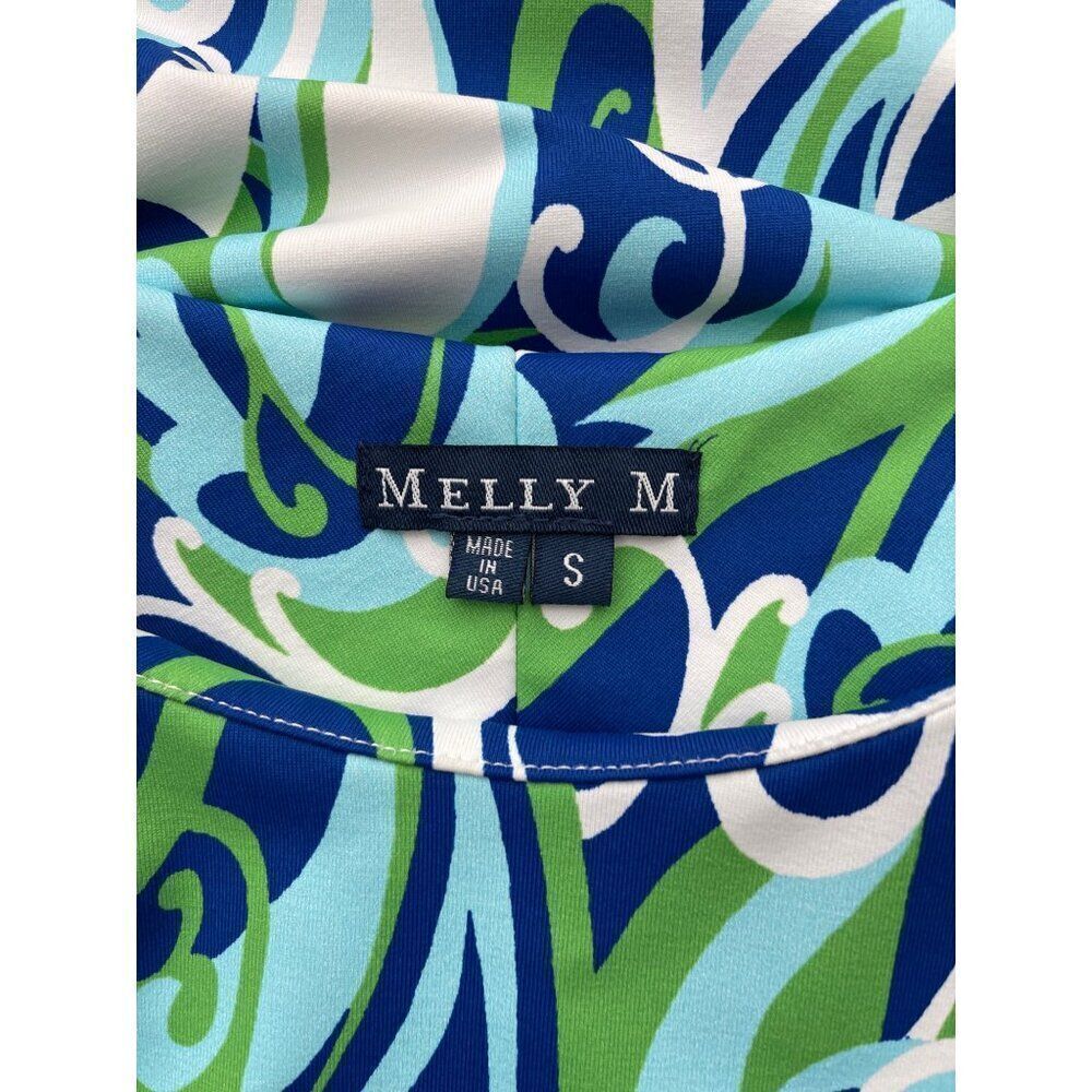 Melly M Women Multicolored Swirl Print Sleeveless Shift Dress Size S - Picture 6 of 8